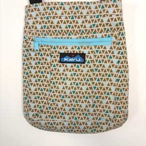 KAVU Crossbody Bag – Adjustable Strap – Multicolor Pattern Casual Everyday Purse